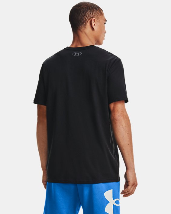男士UA Multi Color Lockertag短袖T恤, Black, pdpMainDesktop image number 1